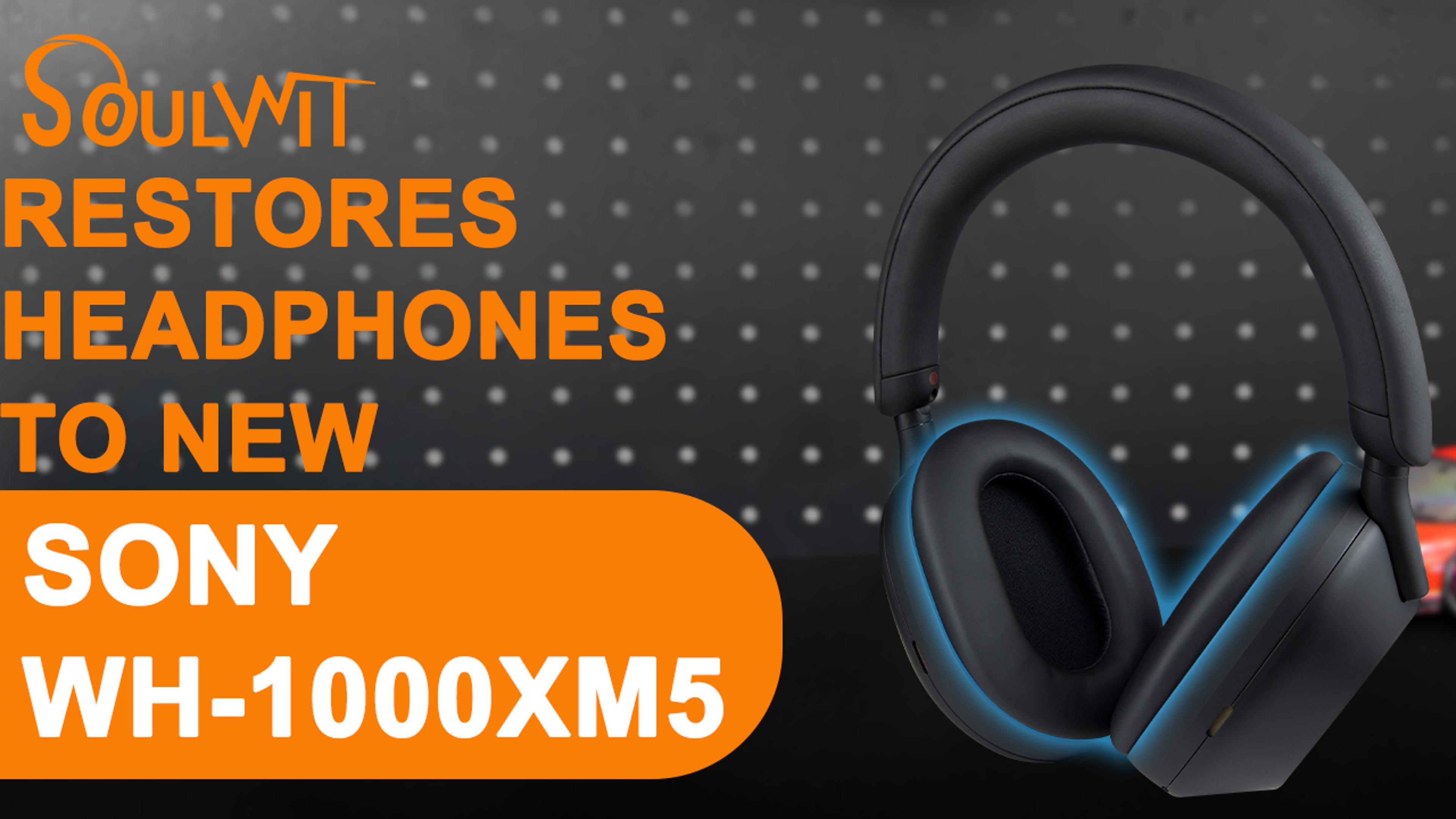 SONY WH-1000XM5 ブラック+ EarProfit イヤーパッド Amazon.com: SOULWIT Protein Leather Replacement Earpads for